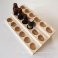 Diferentes cuadrículas personalizadas Soporte de aceite de madera Tablero de contenedor de almacenamiento de aceite Bandeja de exhibición de aceite